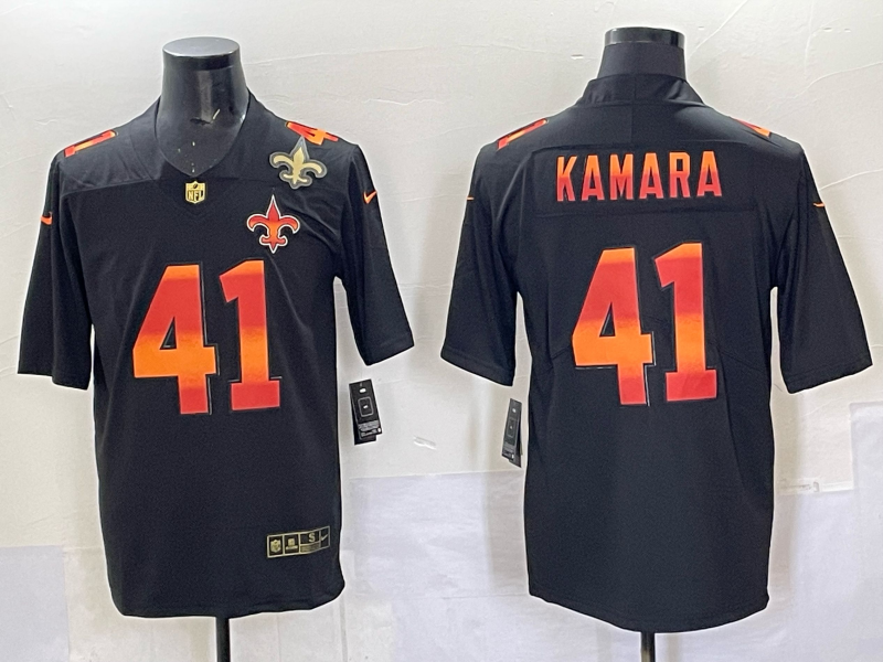 Men 2025 New Orleans Saints #4 Kamara black Limited NFL Jersey 004->new orleans saints->NFL Jersey